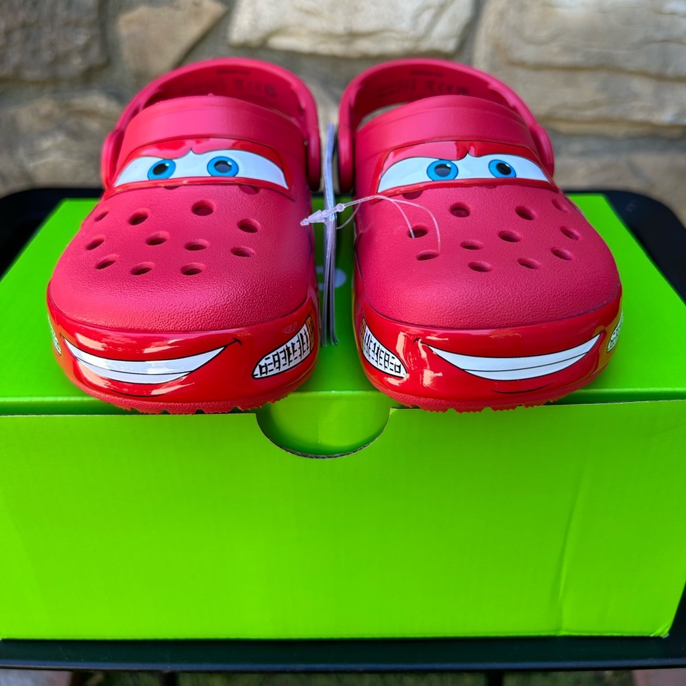 Cars x Classic Clog “Lightning McQueen” Multiple Kids Sizes (No Box)